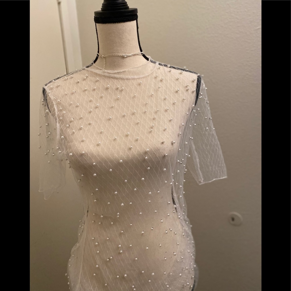 Pearl coverup dress